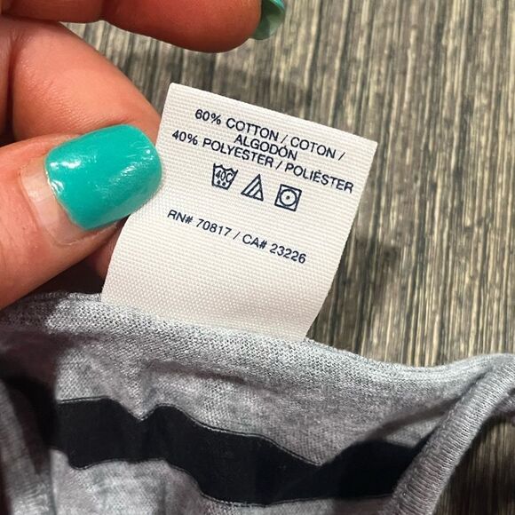 Pink Victoria's Secret Tank Top Striped Racerback Scoope Neck Gray Black Size S - Picture 4 of 4